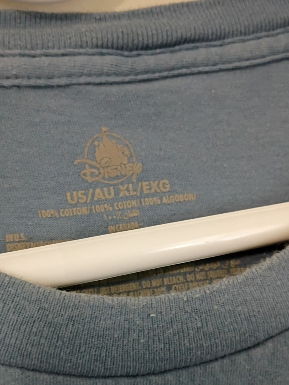 Disney Walt Disney World Blue Graphic Tee with White and Orange Print - Picture 2 of 4